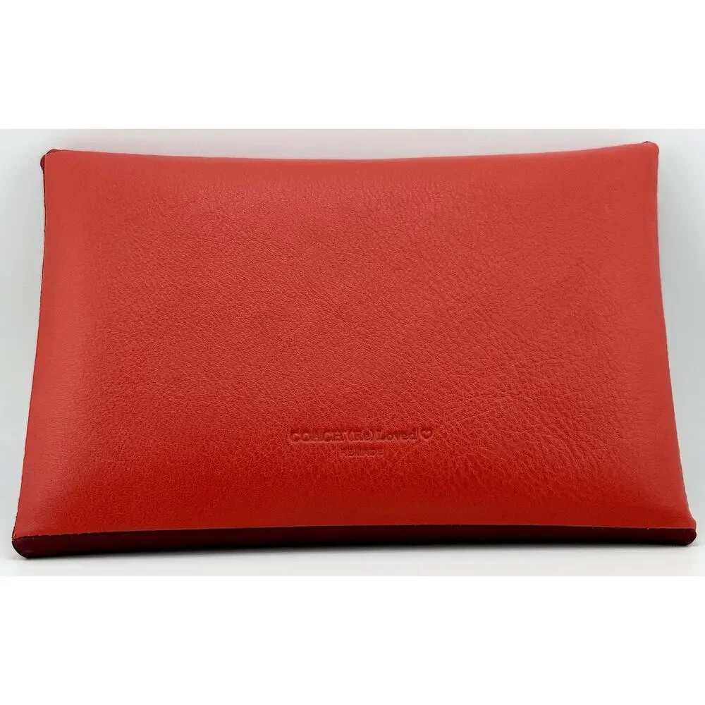 COACH - Remade Colorblock Large Pouch RED